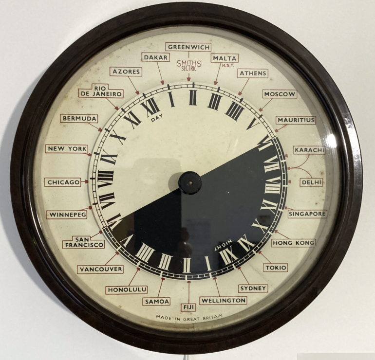 smiths world time clock 